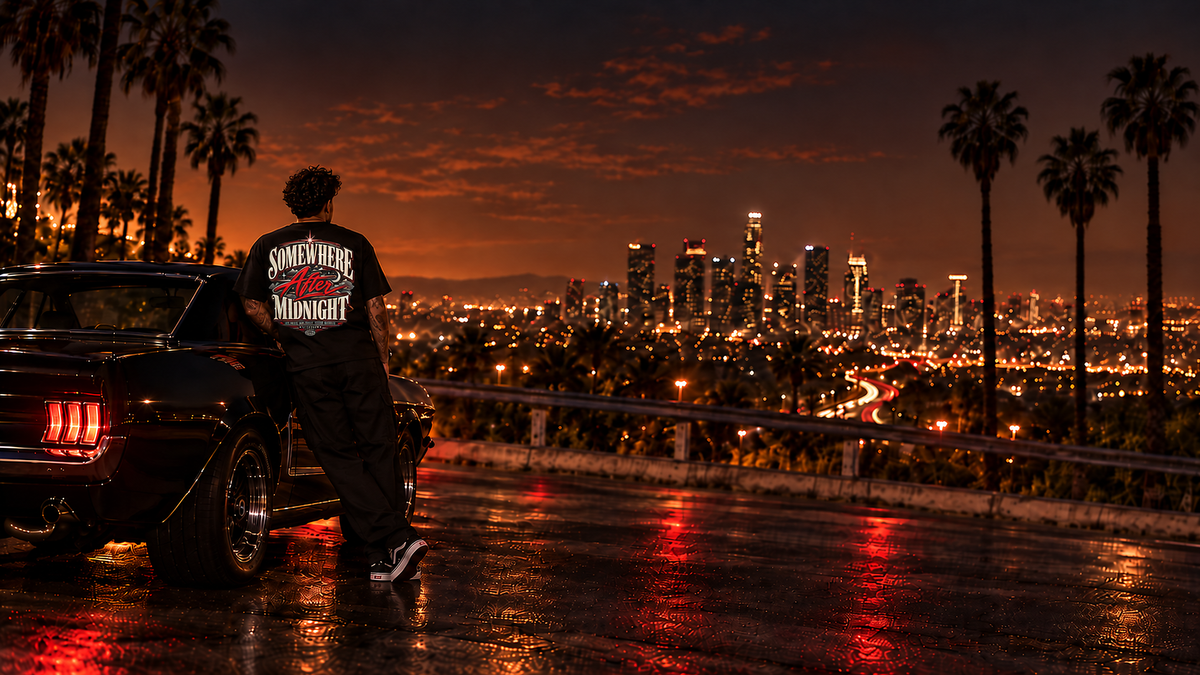 Afterglow Apparel Somewhere After Midnight campaign